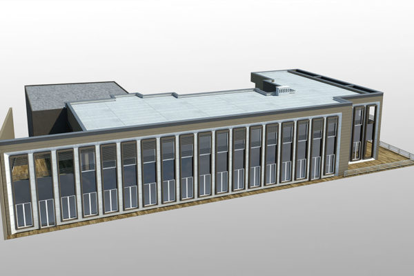 Sopralzo uffici - Via Manzoni Milano - Render